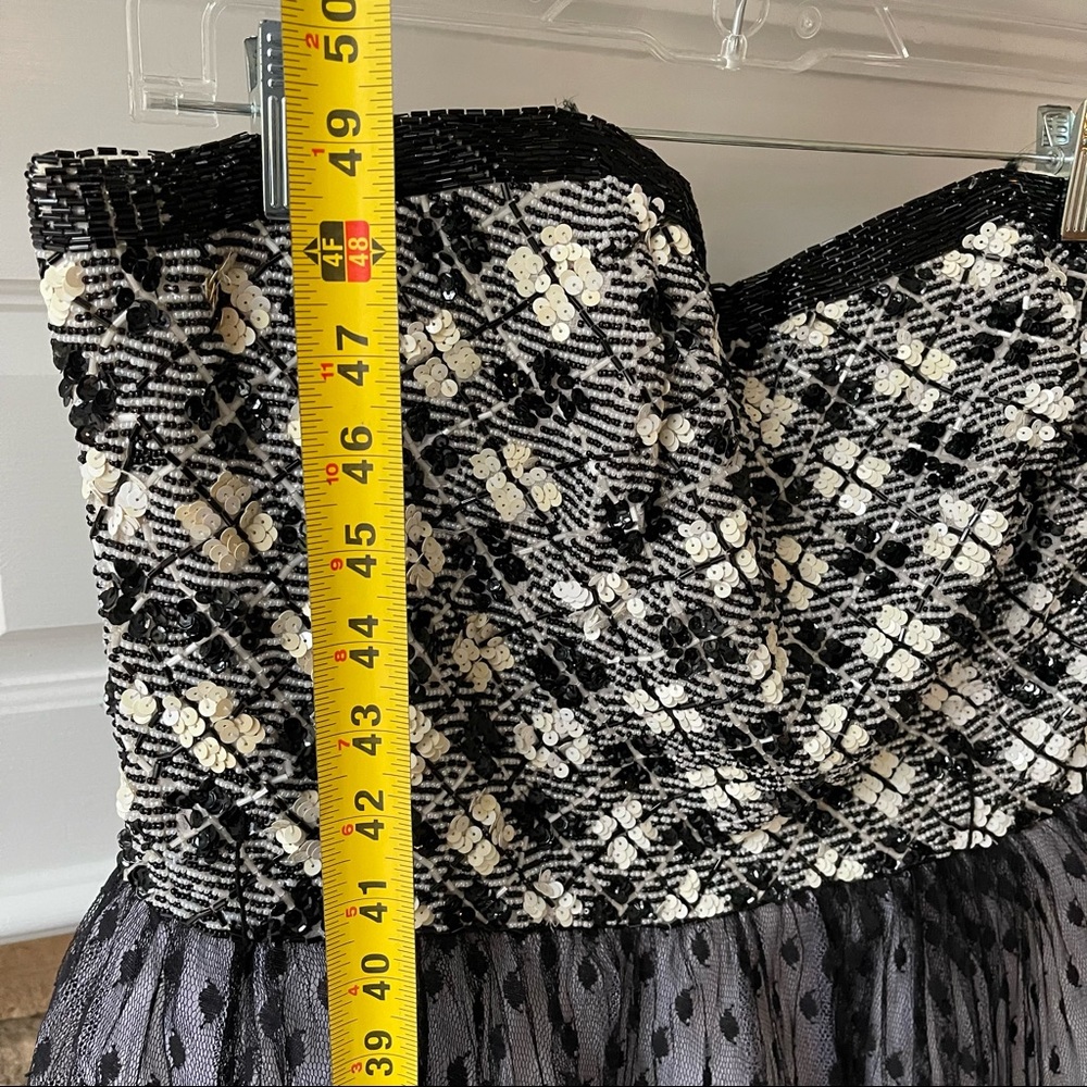 Vintage 50s style Bill Blass Evening dress strapless size 14 or large - Picture 15 of 15
